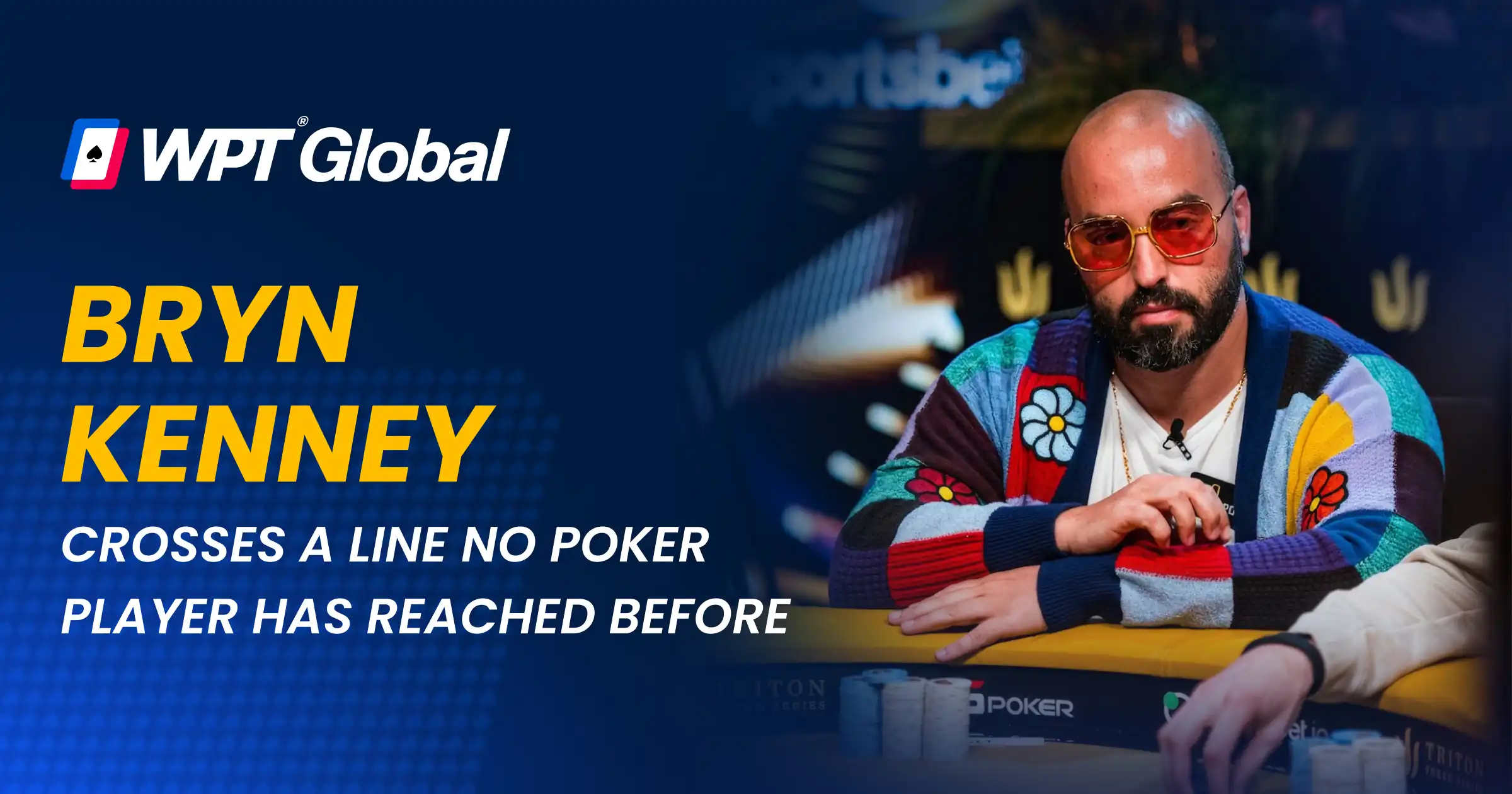 Bryn Kenney sitting at the poker table