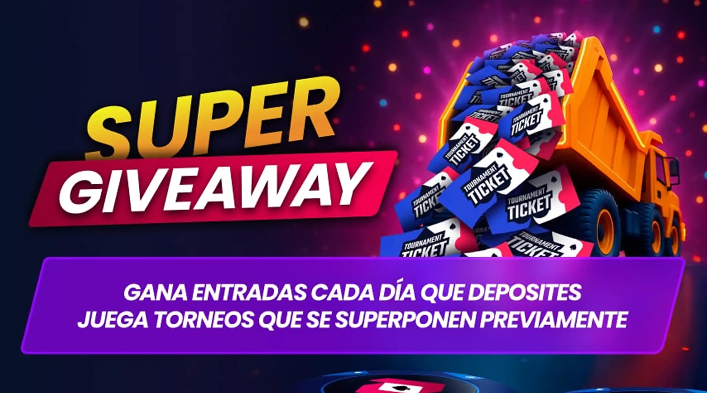 Deposita para obtener tickets gratuitos en el Super Giveaway
